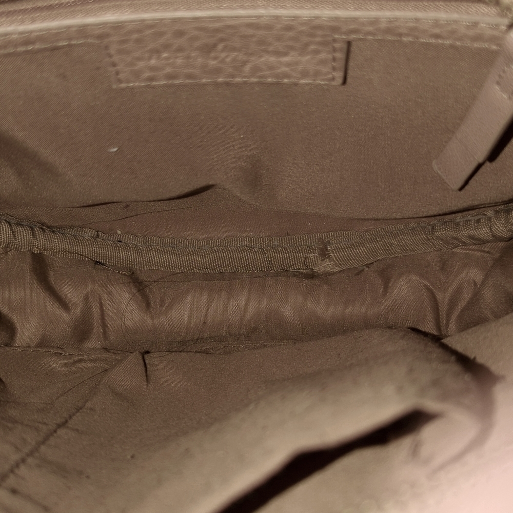 Leather Urban Original Carousel Vegan Crossbody Handbag, Tan - Picture 8 of 8
